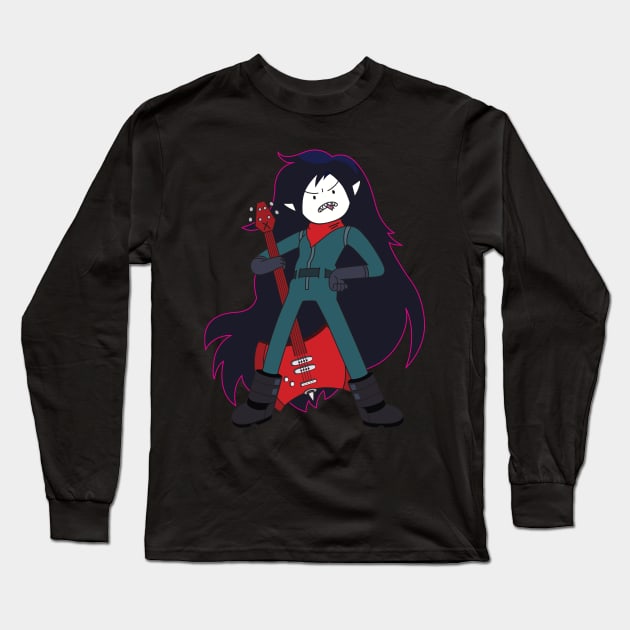 Marceline Long Sleeve T-Shirt by Plushism